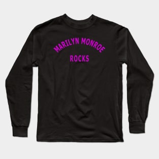 Marilyn Monroe Rocks Long Sleeve T-Shirt